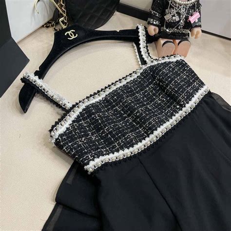 chanel pinafore dress|Chanel fashion.